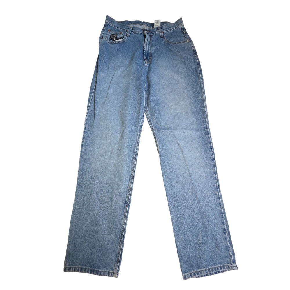 Cinch Mens Relaxed Fit Straight Leg Light Wash Blue Denim Jeans 34x34 MB90633001